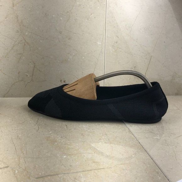 Skechers Womens Cleo Wham 48487 Black Almond Toe Slip On Ballet Flats Size 9.5 - Picture 1 of 11